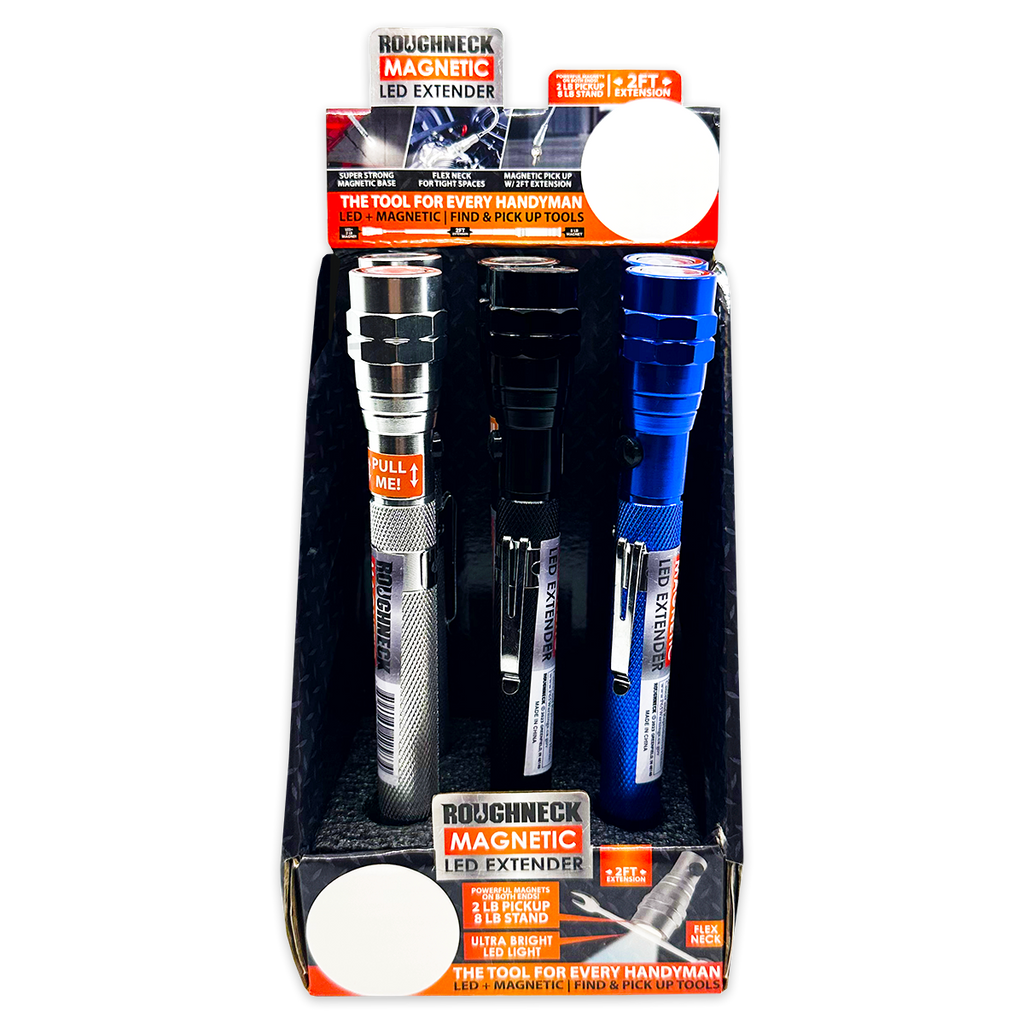 Roughneck Magnetic LED Flashlight Extender Tool