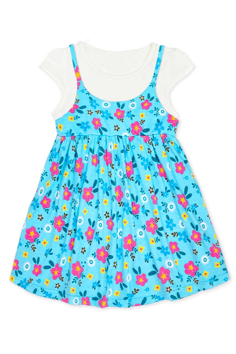 Cutie Patootie Clothing -TKD-3991T-M130 Toddler's Double Layered Tee Dress