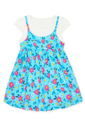 Cutie Patootie Clothing -TKD-3991T-M130 Toddler's Double Layered Tee Dress