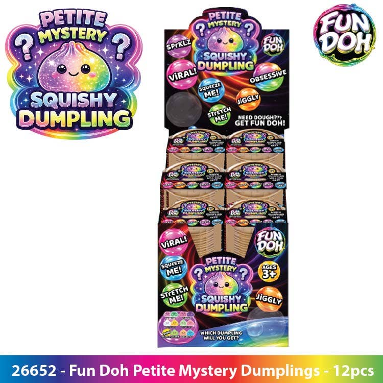 Fun Doh Squishy Mystery Mini Petite 2.5" Dumpling Toy