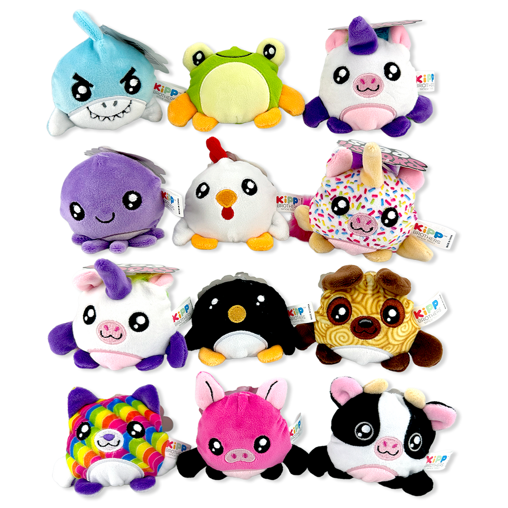 Smoosh Pets Soft Squishy Plush Ball Assortment - 12/Display