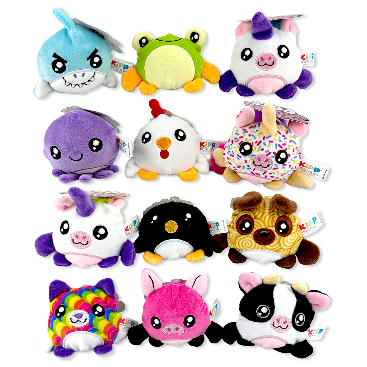 Smoosh Pets Soft Squishy Plush Ball Assortment - 12/Display