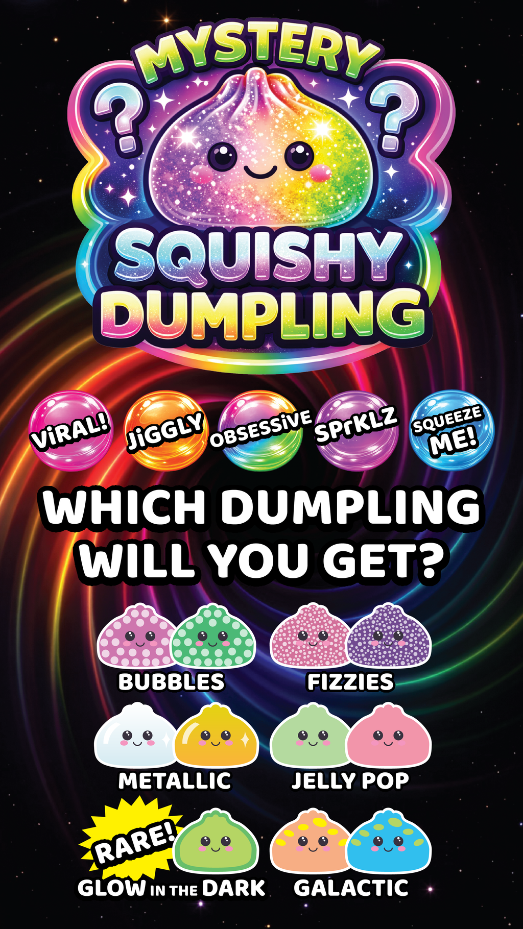 4" Mystery Dumpling Squishies