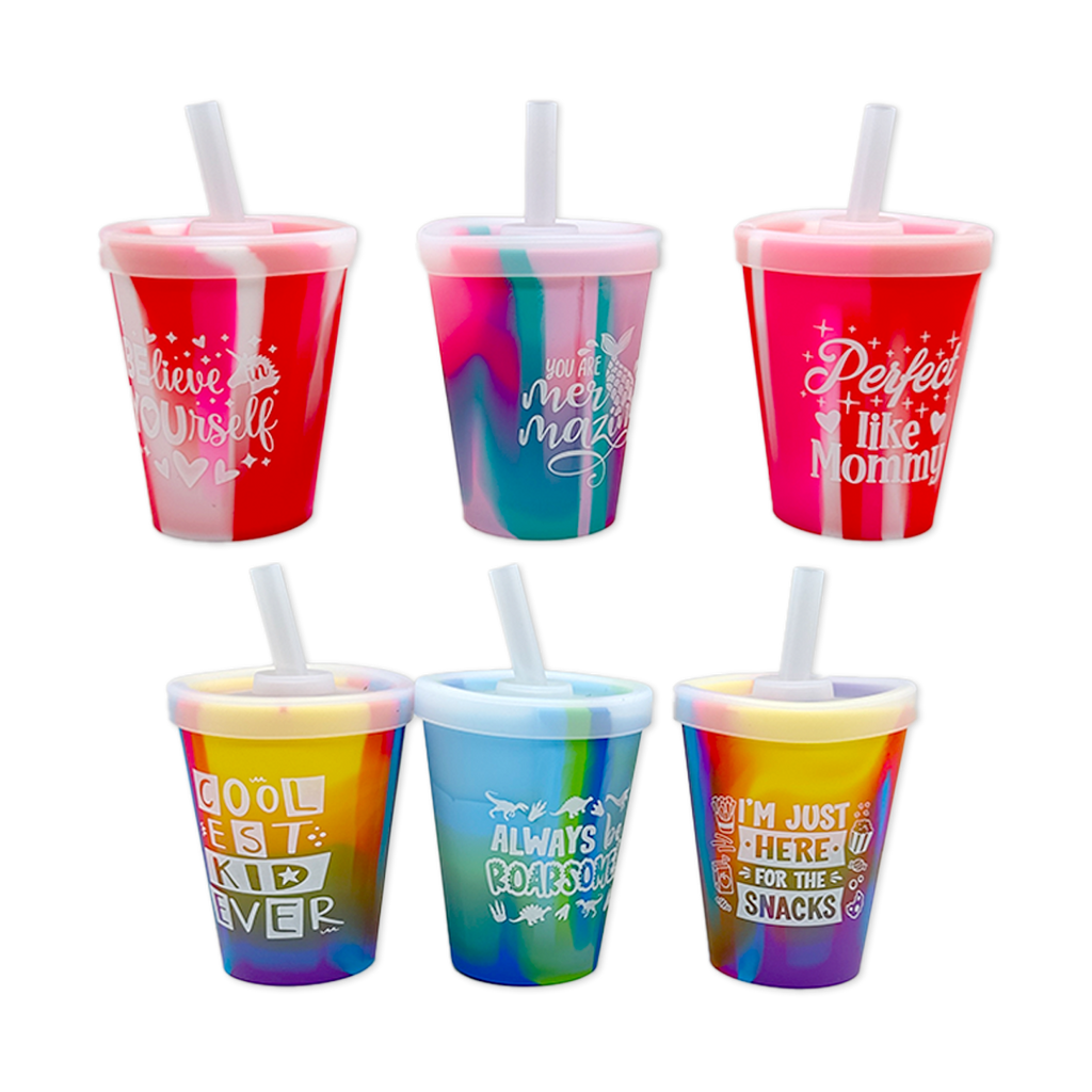 Roughneck Kids Toddler 8oz Silicone Super Cups - 6/Display