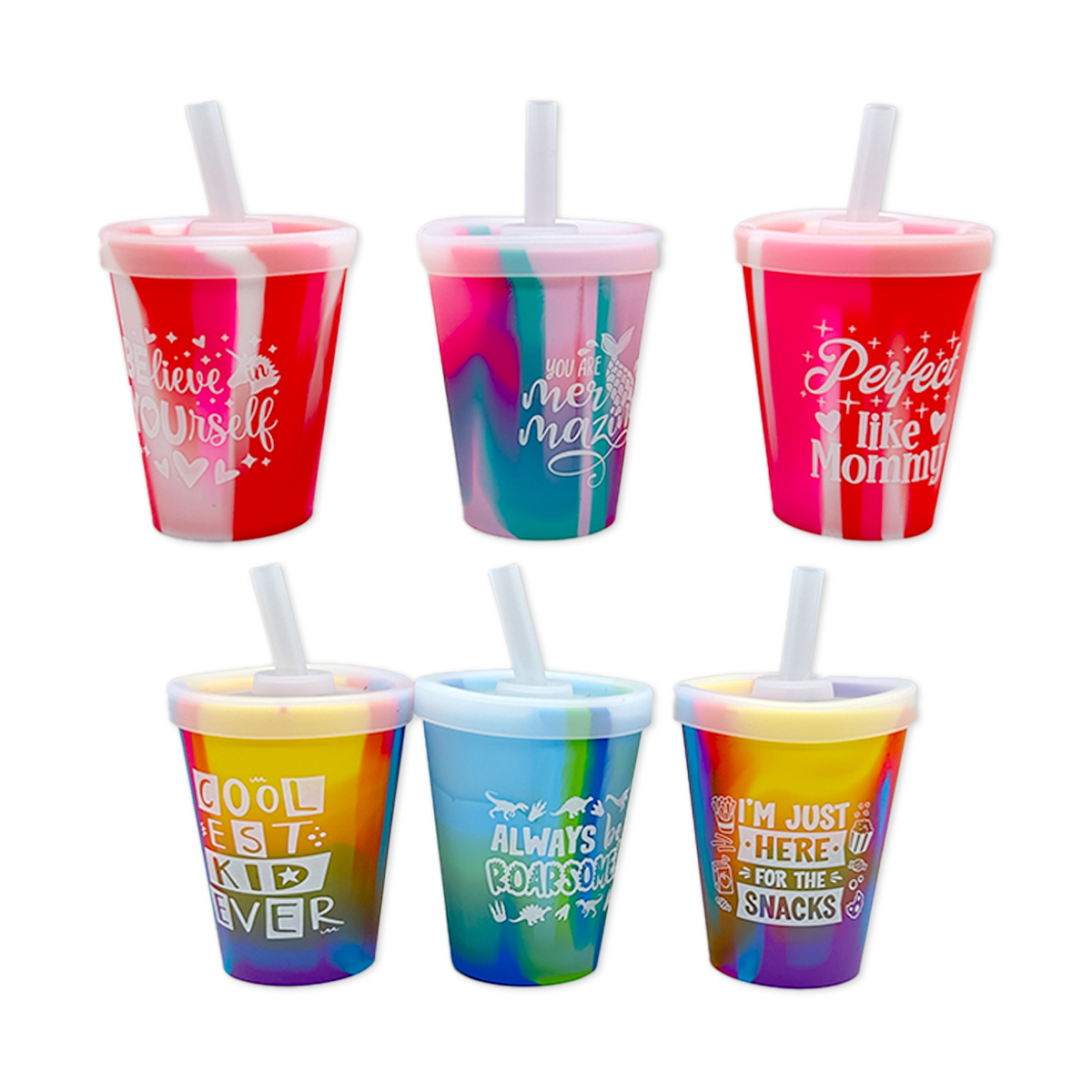 Roughneck Kids Toddler 8oz Silicone Super Cups - 6/Display