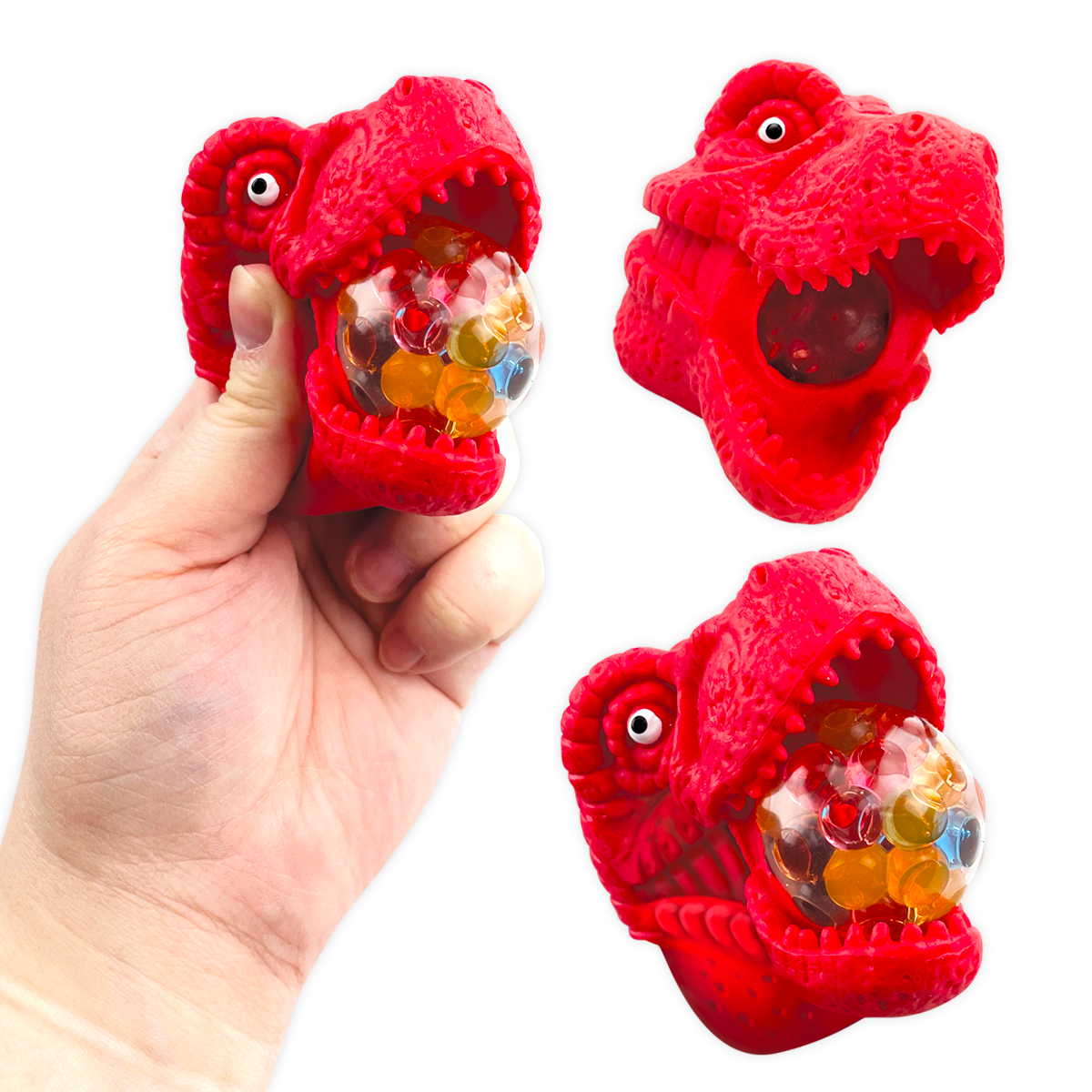 So Much Fun! Squishy Fidget Dino Poppers - 12/Display