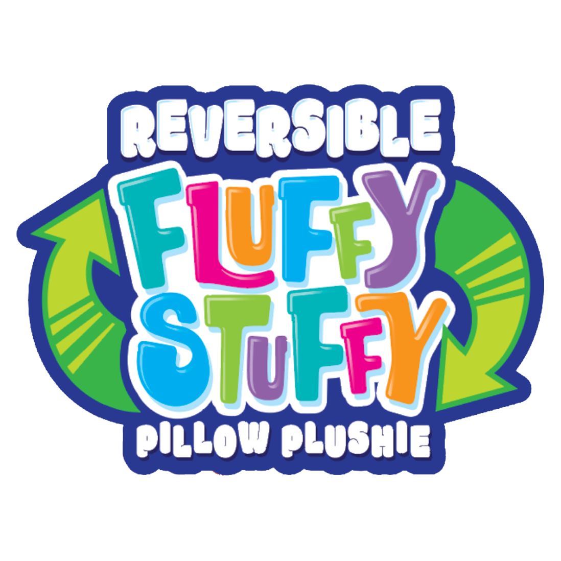 Plush Fluffy Stuffy Reversible Toy Assortment- 6/Pack