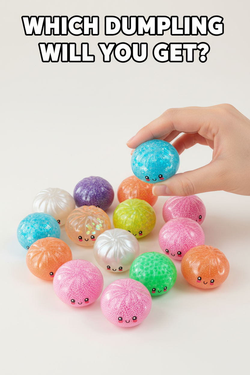 Fun Doh Squishy Mystery Mini Petite 2.5" Dumpling Toy