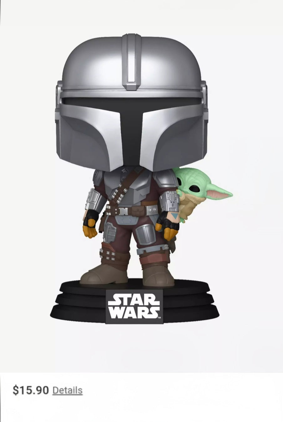 Funko Star Wars Pop! The Mandalorian With Grogu