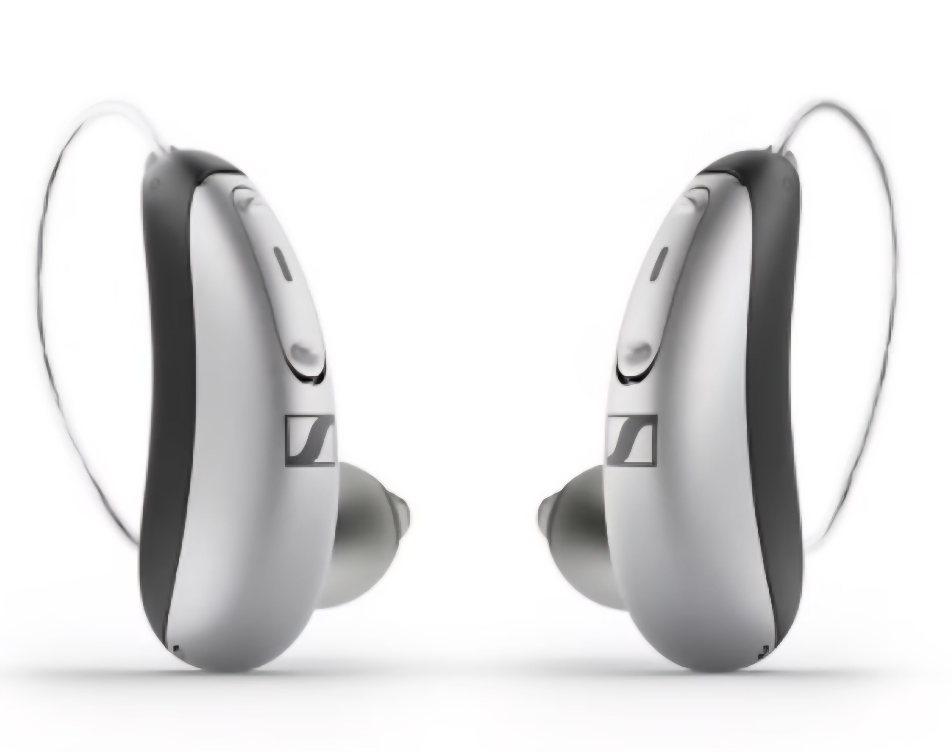 Sennheiser - All-Day Clear - OTC Self-Fitting Hearing Aid for Mild to Moderate Hearing Loss – All-Day Wear & Bluetooth - Gray Model: All-Day Clear ADC1 SKU: 10756115 Mild to Moderate Hearing Loss – All-Day Wear & Bluetooth